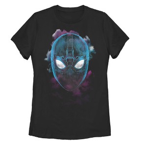 Women's Marvel Spider-Man: Far From Home Smokey Mask T-Shirt - 1 of 3