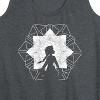Women's - Frozen 2 - Elsa Snowflake Graphic Racerback Tank - 2 of 4