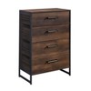Sauder Briarbrook 4 Drawer Chest Dresser Barrel Oak: Metal Frame, Smooth Runners, Space-Saving Design - 2 of 4