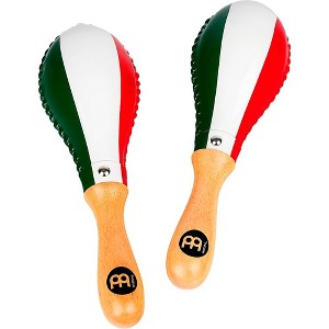MEINL Traditional Rawhide Maracas with Mexican Flag - 1 of 4