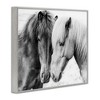 Stupell Industries Horse Love Duo Portrait Framed Giclee Art, Gray, 20" x 16" - 2 of 4