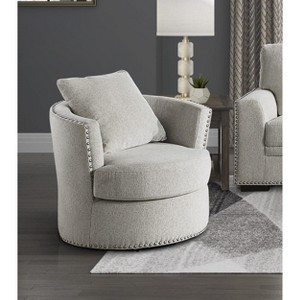 NicBex Modern Swivel Chair with Solid Wood Frame for Living Room, Accent Chair Chenille Upholstery Sofa Chair - 1 of 4