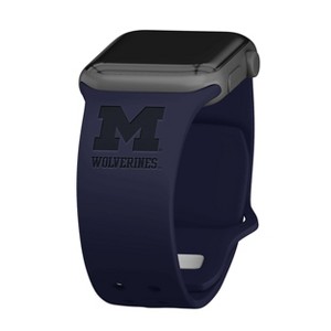 NCAA Michigan Wolverines Wordmark Engraved Apple Watch Band - 1 of 4