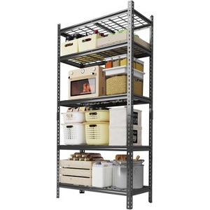 Coucheta Garage Shelving 2200 LBS Extremely Sturdy, Adjustable Metal Shelving, Heavy Duty 5 Tier Storage Shelves - 1 of 4