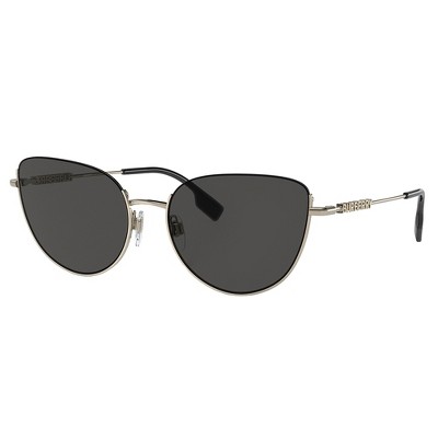 Burberry BE 3144 110987 Womens Cat Eye Sunglasses Gold 58mm