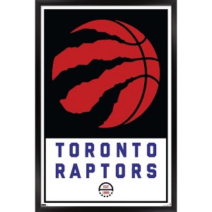 Trends International NBA Toronto Raptors - Logo 21 Framed Wall Poster Prints - 1 of 4