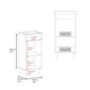 SEVOBAL Bathroom Vanities 84cm Freestanding Vanities with One Door and Two Shelves for Bathroom Storage, Black, 33.46"*18.9"*11.42" - 4 of 4