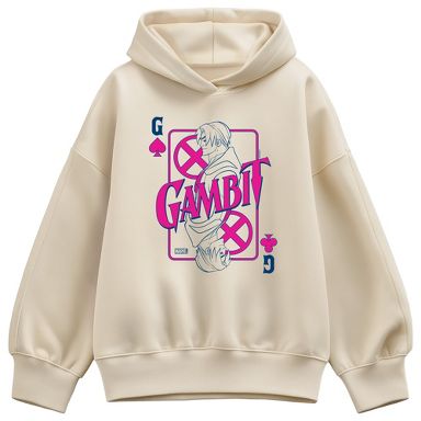 Women's - X-Men - Gambit Playing Card Oversized Fleece Hoodie