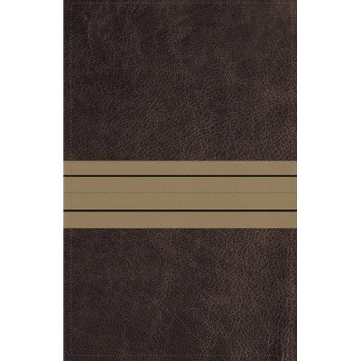 NIV, Thinline Bible, Imitation Leather, Brown, Red Letter Edition - by  Zondervan (Leather Bound)