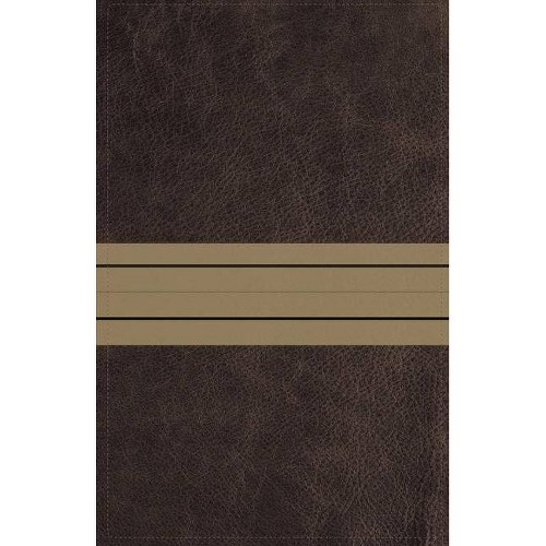 NIV, Thinline Bible, Imitation Leather, Brown, Red Letter Edition - by Zondervan (Leather Bound)