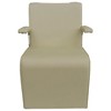 PureSana Chromium Anastasia Professional Hair Drying Chair for Salons with Vinyl Upholstered High Density Foam Padding and Chrome Armrests, Tan - 3 of 4