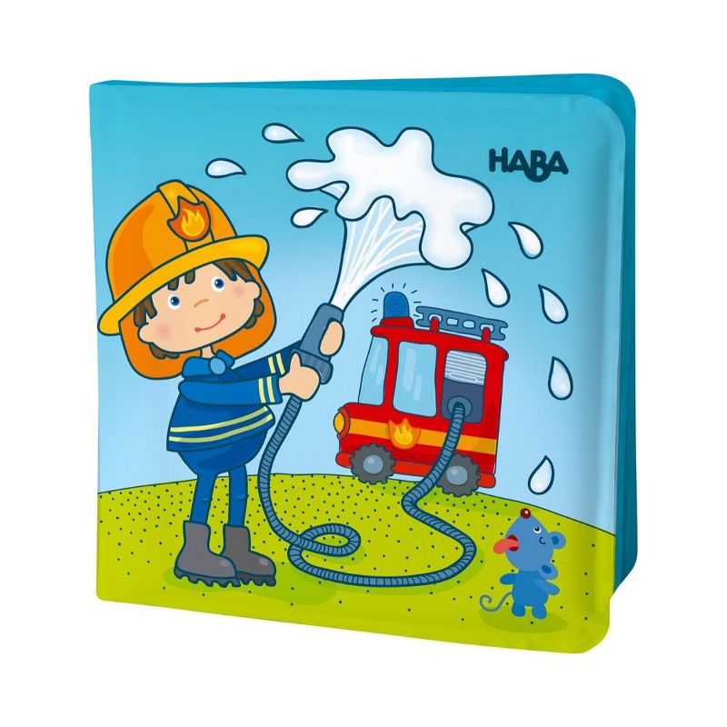 HABA Magic Bath Book Fire Brigade - Wet the Pages to Reveal Colorful Backgrounds in Tub or Pool, 4 of 7