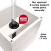 Excello Global Products RTA Planter Box With Pole Holder (White) - 14"x14"x14" Undersized - 2 of 4