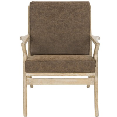 Varys Accent Chair - ACH9501A - Light Brown/White - Safavieh