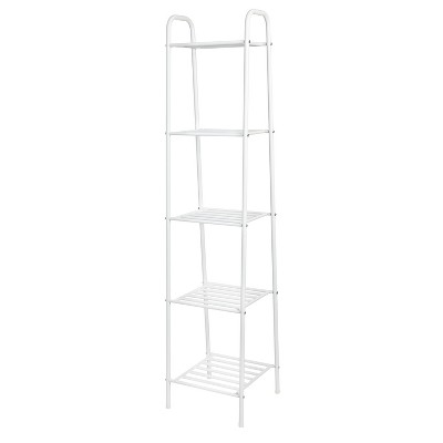 Honey-Can-Do 5 Tier Steel Shelf Matte White