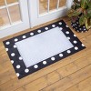 Evergreen Black & White Dots Layering Mat 11.5 x 9.5 Inches Indoor and Outdoor Decor - 4 of 4
