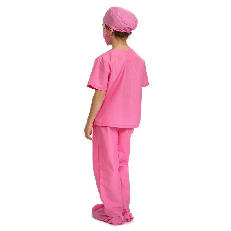Dress Up America Pink Doctor and Nurse Costume Scrubs For Toddler Girls, 2 of 4