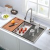 PROOX Stainless Steel 33 in. Single Bowl Drop-In Kitchen Sink with All-in-One Accessory Set - 2 of 4