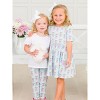 RuffleButts Toddler Girls Knit Short Sleeve Twirl Dress - 4 of 4