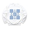 Simply Sage Market Anchor Wheel Grid Sweatshirt - 2 of 4