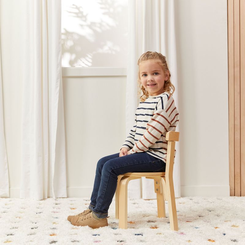 ECR4Kids Bentwood Table and Curved Back Chair Set, Kids Wood Furniture, 6 of 14