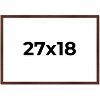 PosterPalooza | Classic Modern Brown Picture Frame - UV Acrylic, Backing Board, Hanging Hardware Included - 2 of 4