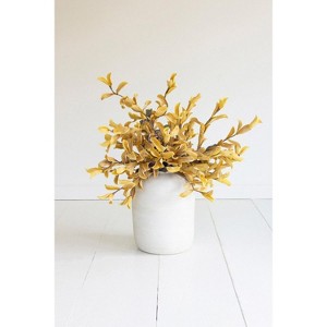 Botanica Stem Spray – 41"L Bendable EVA Foam Floral Accent in Yellow, Set of 6 by Kalalou - 1 of 3