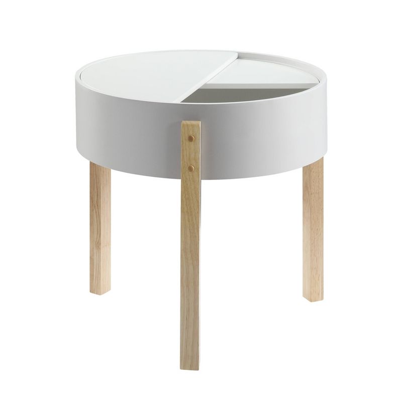 Bodfish End Table White/Natural - Acme Furniture, 4 of 5