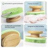 LiBa Silicone Body Scrubber - Soft Shower Brush with Bamboo Handle - 3 of 4