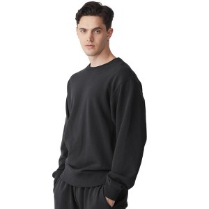 Future Planet Globe Crewneck Sweatshirt - Premium Quality Award Winning Designer Warm Comfortable Sweatshirt Black - 1 of 4