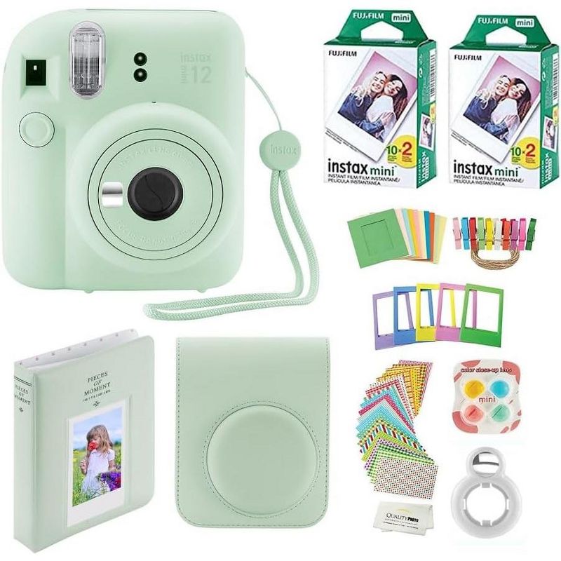 Fujifilm Instax Mini 12 Instant Camera with Case 40Fujifilm Prints Decoration Stickers Frames Photo Album and More Accessories, 1 of 8