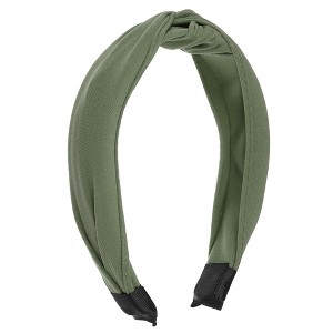 Unique Bargains Women's Knot Headband Hairband 1.2" Wide - 1 of 4