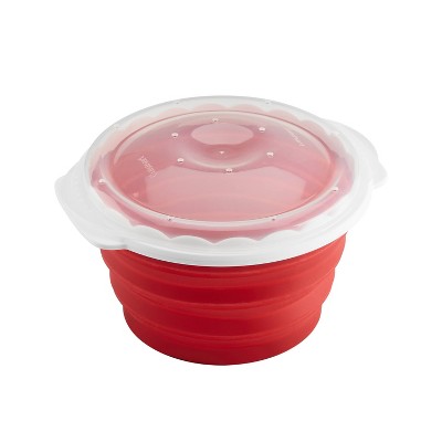 Cuisinart 10c Microwave Pop and Serve Popcorn Maker: Silicone Popcorn Popper with Clear Cover, 2.75 Kernel Capacity