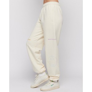 Samii Ryan | Smiley Radiate Happiness Sweatpants , Ivory , X-Large , 5 - 1 of 1