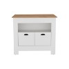 NicBex Kitchen Island Cart with 1 Open Shelves and 2 Door Cabinets,Kitchen Island with Storage,Modern Kitchen Cart,Island Table for Kitchen - 4 of 4