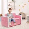 Infans Multi-functional Kids Sofa Table Chair Set 2 Seat Couch Furniture W/Storage Box - 2 of 4