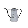 HomeRoots 10" Black And Gray Galvanized Metal Flowers And Garden Decorative Watering Can - 4 of 4