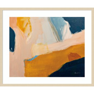 33" x 28" Golden Gate by Pamela Munger Wood Framed Wall Art Print - Amanti Art - 1 of 4