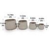 Vynxaria 4-Piece Modern Ceramic Flowerpot Set for Indoor & Outdoor Elegance - 2 of 4