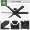 Hunter 52" Jetty Ceiling Fan Matte Black - WeatherMax Collection, 6 Blades, Wall Control, Wet Rated, Engineered for Elements - 4 of 4