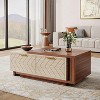 Hommoo Extendable Coffee Table with 2 Storage Drawers - image 2 of 4