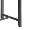 Vynxaria Graham 36" Gray Finish Small Space Counter Height Dining Table with USB Charging Ports and Shelves - 4 of 4