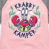 Girls' - SpongeBob SquarePants - Kamp Koral Krabby Kamper Shirt Tail Raglan Graphic T-shirt - 2 of 4