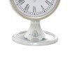 11"x5" Aluminum Pendulum Clock Silver - Olivia & May - 4 of 4