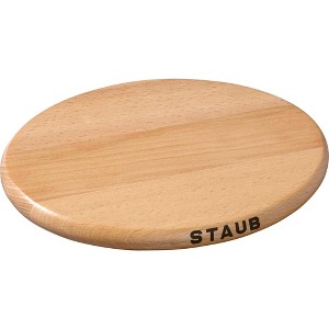 STAUB Oval Magnetic Wood Trivet - 1 of 4