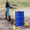 NAYSAYE Industrial Tool Steel Drum Dolly Heavy Duty Barrel Caddy Cart for Workshop Use, Yellow, 26"*30"*38.6" - 2 of 4