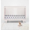 Bacati - Elephants Blue Muslin 100 percent Cotton Universal Baby US Standard Crib or Toddler Bed Fitted Sheet - 4 of 4
