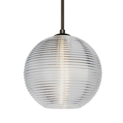 Besa Lighting Kristall 8 1 - Light Pendant in  Bronze