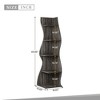 MAYEERTY 5-Tier Corner Shelf, Modern Wall Corner Bookshelf Bookcase - 4 of 4