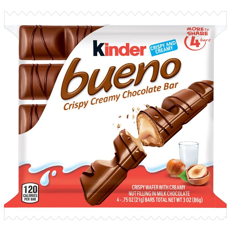 Kinder Bueno King Size Hazelnut Chocolate Candy - 3oz, 1 of 12
